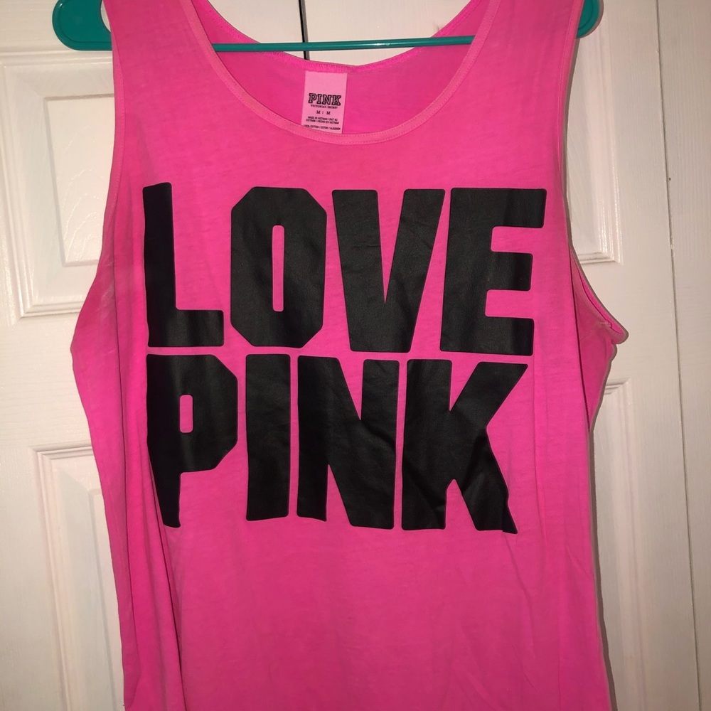 Hot pink VS tank.